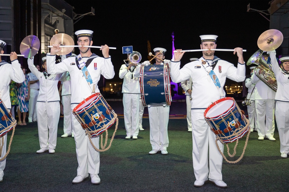 Australian National Reception on HMAS Canberra