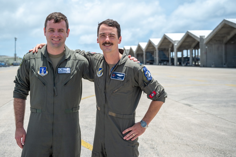 Pilot brothers reunite in the Pacific
