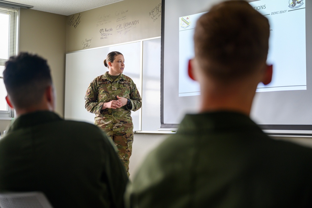 Marines integrate with 354th AEW Airmen during ACE training