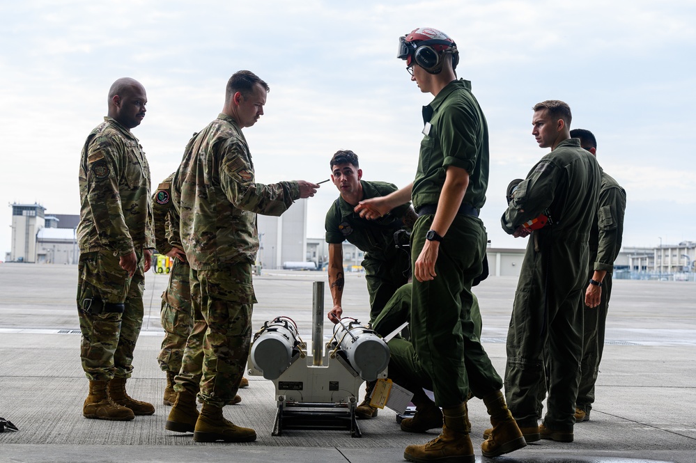 Marines integrate with 354th AEW Airmen during ACE training