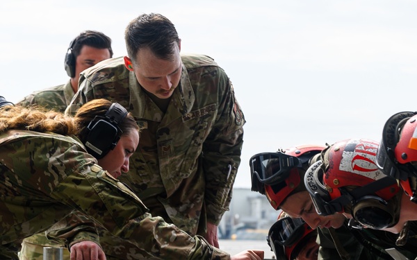 Marines integrate with 354th AEW Airmen during ACE training