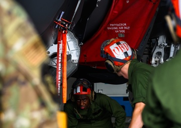 Marines integrate with 354th AEW Airmen during ACE training