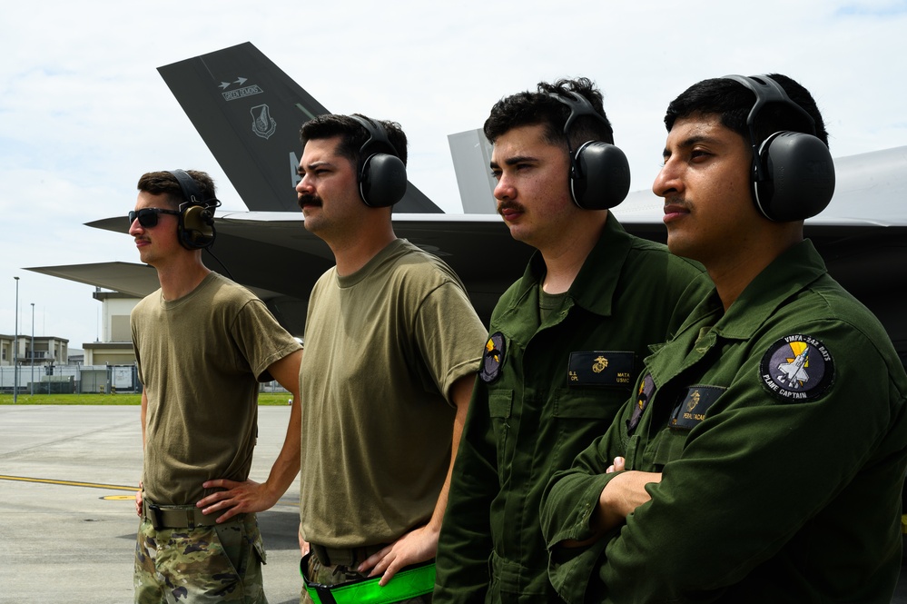 Marines integrate with 354th AEW Airmen during ACE training