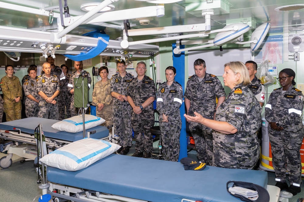 Royal Australian Navy Leader Visits HMAS Canberra