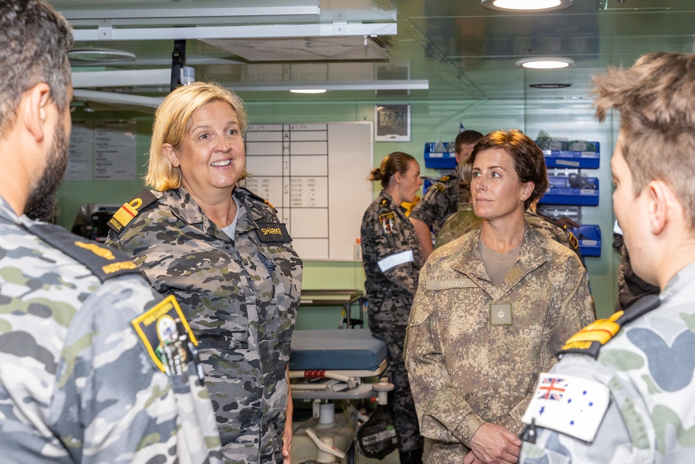 Royal Australian Navy Leader Visits HMAS Canberra