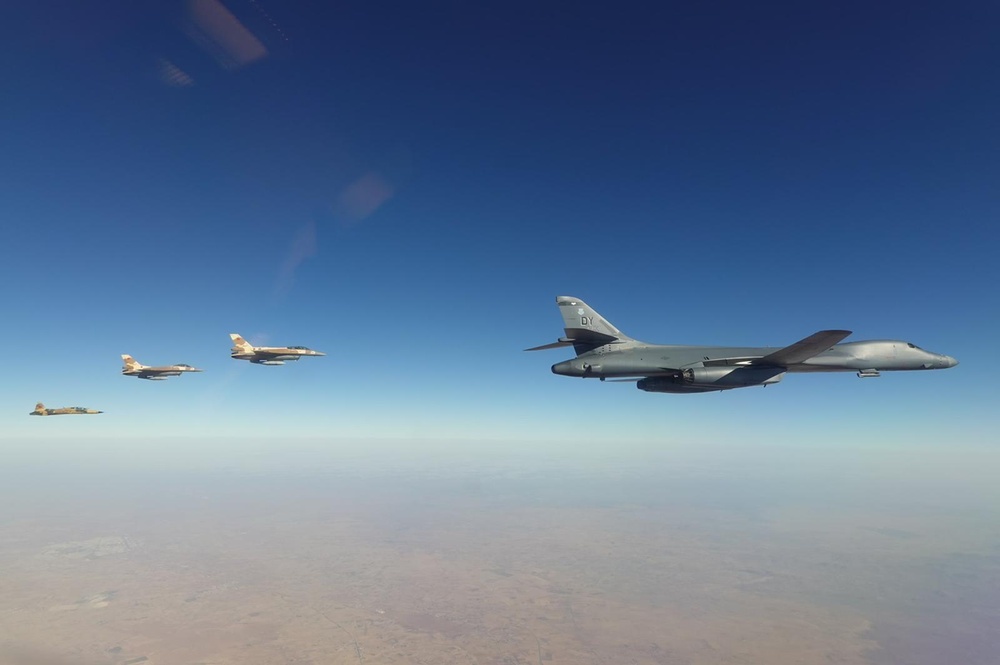 DVIDS - Images - U.S. B-1B Lancer and Moroccan Aircraft support