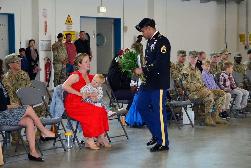 Headquarters and Headquarters Company, 12 Combat Aviation Brigade,  Change of Command Ceremony.