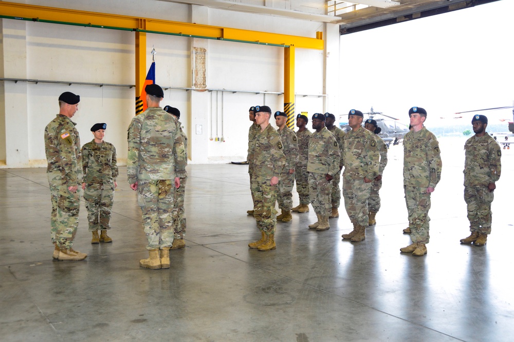 Headquarters and Headquarters Company, 12 Combat Aviation Brigade,  Change of Command Ceremony.