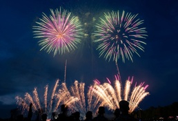 Night lights up at Independence Day Celebration