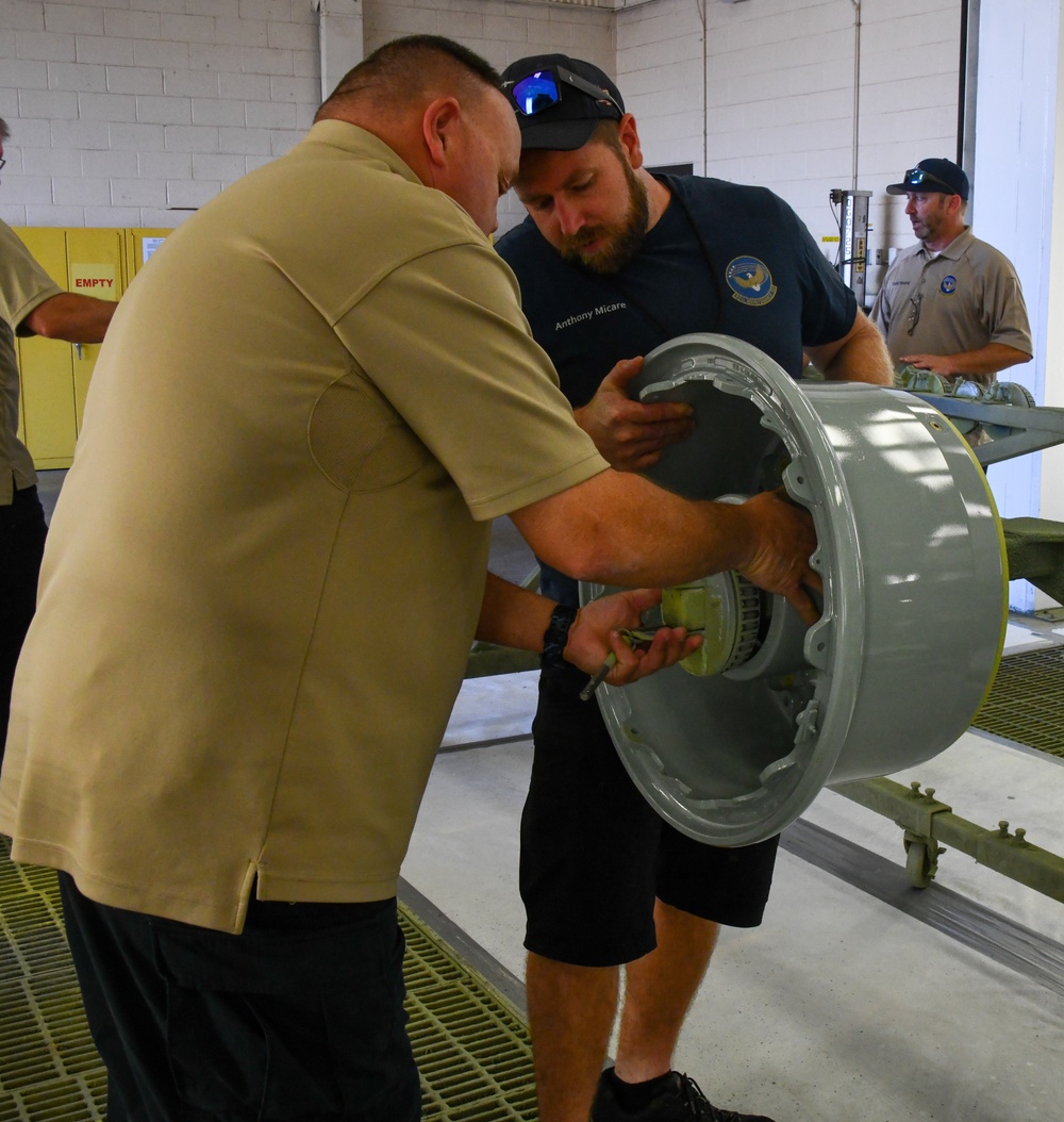 Altus AFB Maintainers create first KC-46 tire refurbishment process