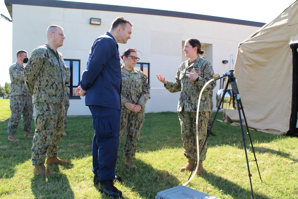 Rear Adm. Brandon Taylor visits the Navy Environmental and Preventive Medicine Unit Two (NEPMU-2)