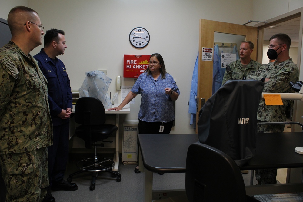 Rear Adm. Brandon Taylor visits the Navy Environmental and Preventive Medicine Unit Two (NEPMU-2)