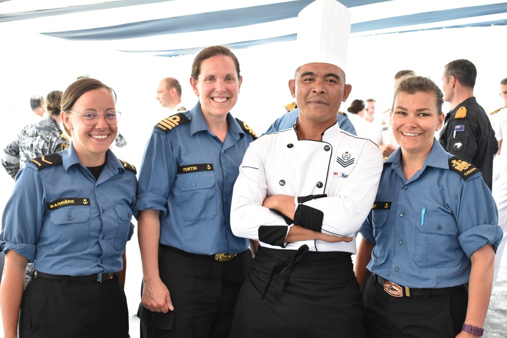 Royal Malaysian Navy ship KD Lekir (F-26) luncheon