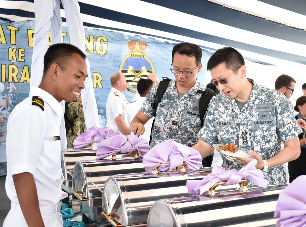 Royal Malaysian Navy ship KD Lekir (F-26) luncheon