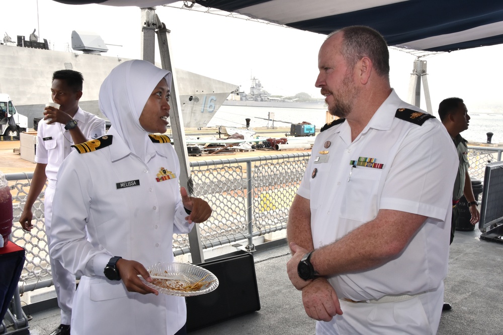 Royal Malaysian Navy ship KD Lekir (F-26) luncheon