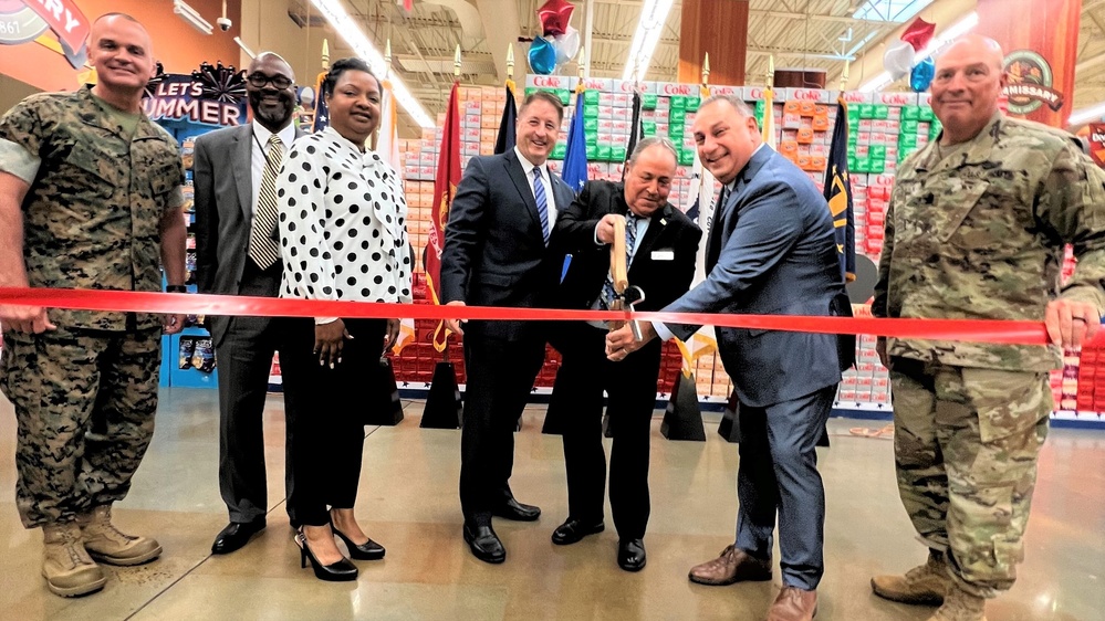 DeCA cuts the ribbon on its Commissary CLICK2GO delivery test during Fort Belvoir ceremony