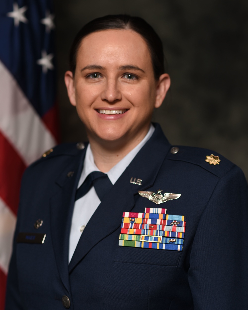 Official photo of Maj. Katherine Maier