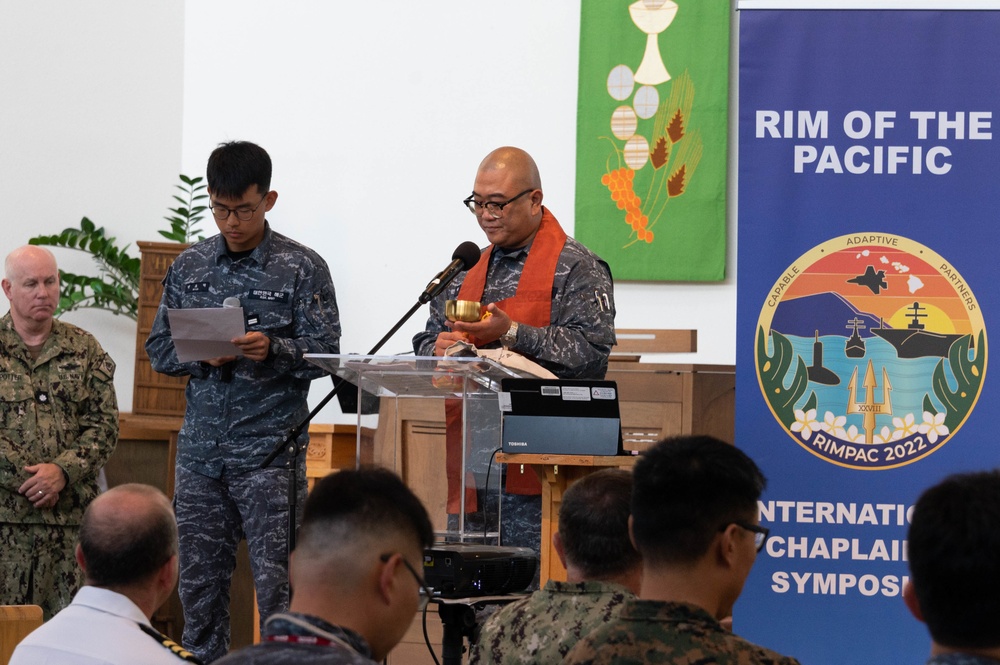 Partner-nation members participate in international chaplaincy symposium during RIMPAC 2022