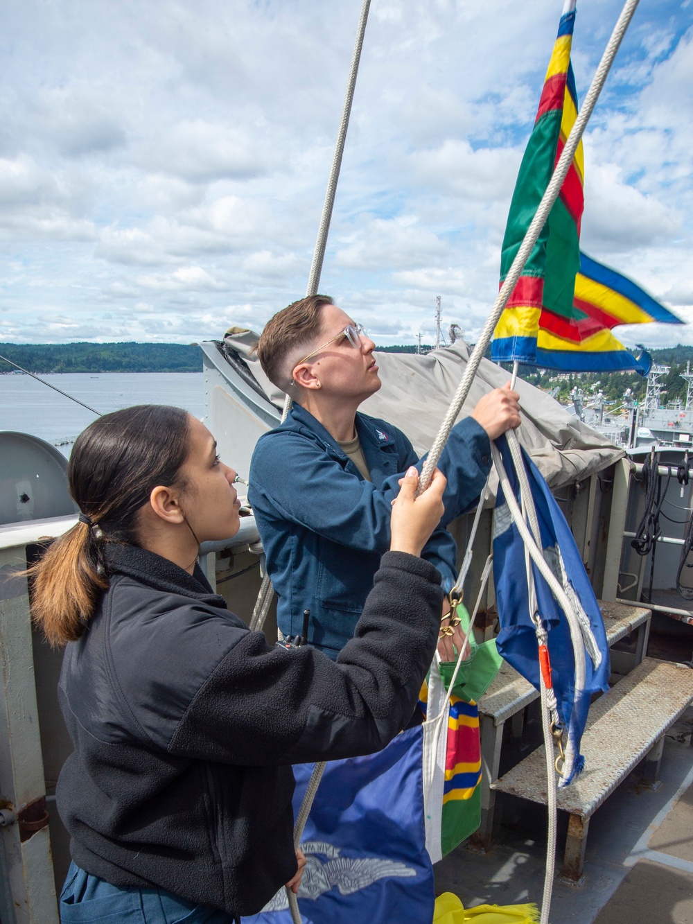 Sailors Shift Colors