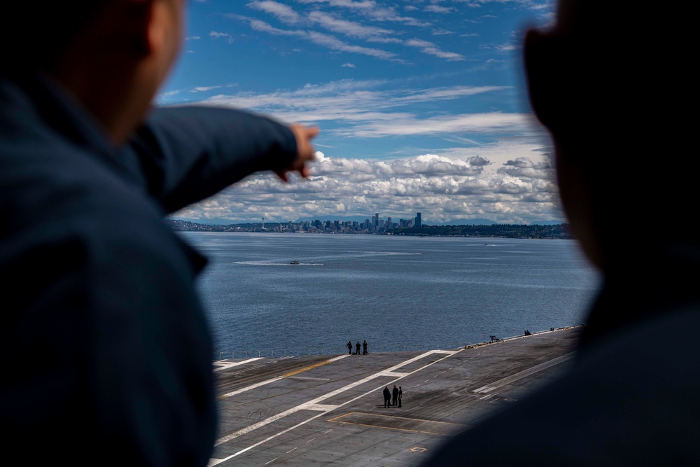 Sailors Point At Seattle