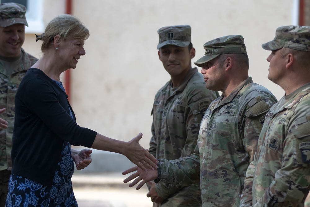 U.S. Sen. Tammy Baldwin visits Mihail Kogalniceanu Air Base