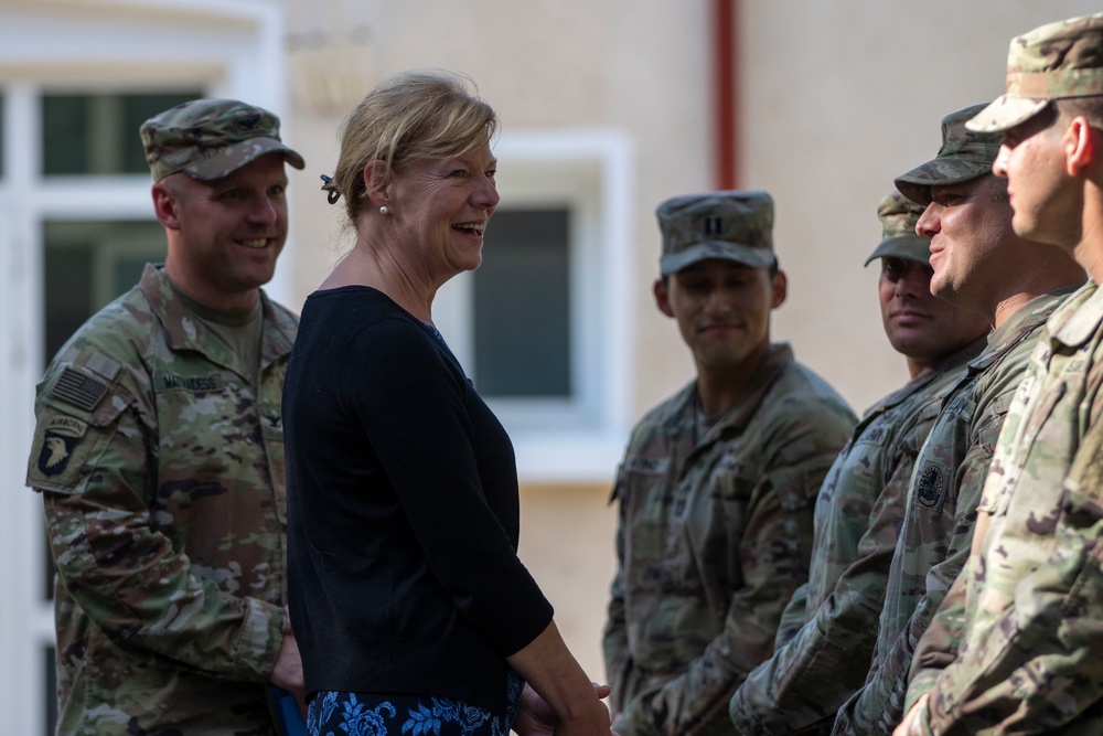 U.S. Sen. Tammy Baldwin visits Mihail Kogalniceanu Air Base