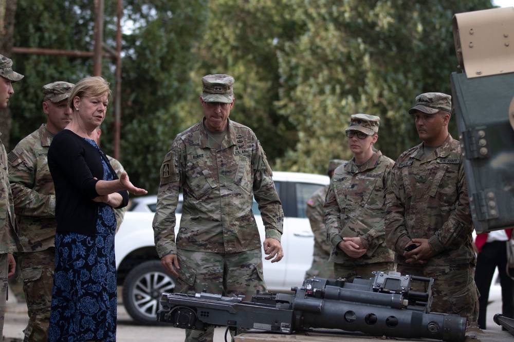 U.S. Sen. Tammy Baldwin visits Mihail Kogalniceanu Air Base