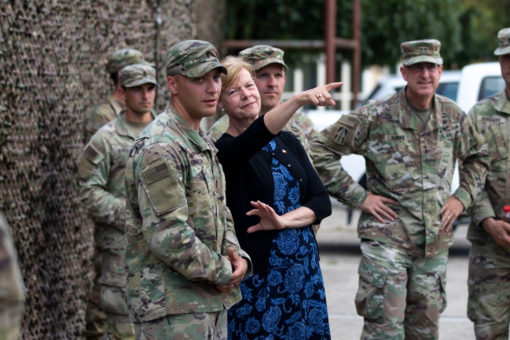 U.S. Sen. Tammy Baldwin visits Mihail Kogalniceanu Air Base