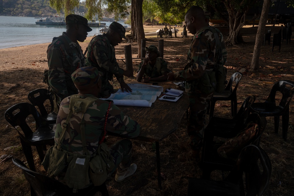 Malawian Maritime Forces pre-mission plan durning JCET