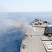 USS Cole conducts 5-inch gun shoot