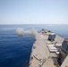 USS Cole conducts 5-inch gun shoot