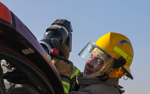 Camp Bondsteel First Responders Conduct Vehicle and Building Extraction Training