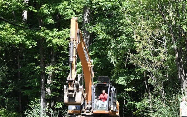 Fort Drum PW team rebuilds dam in the Historic LeRay Mansion District