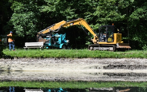 Fort Drum PW team rebuilds dam in the Historic LeRay Mansion District