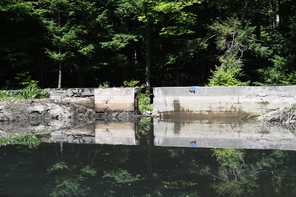 Fort Drum PW team rebuilds dam in the Historic LeRay Mansion District