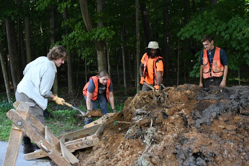 Fort Drum PW team rebuilds dam in the Historic LeRay Mansion District