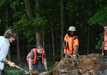 Fort Drum PW team rebuilds dam in the Historic LeRay Mansion District