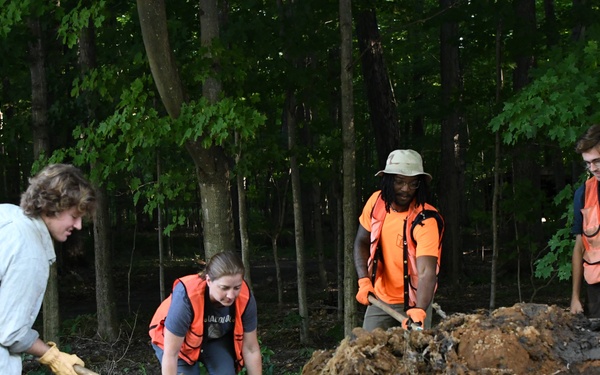 Fort Drum PW team rebuilds dam in the Historic LeRay Mansion District