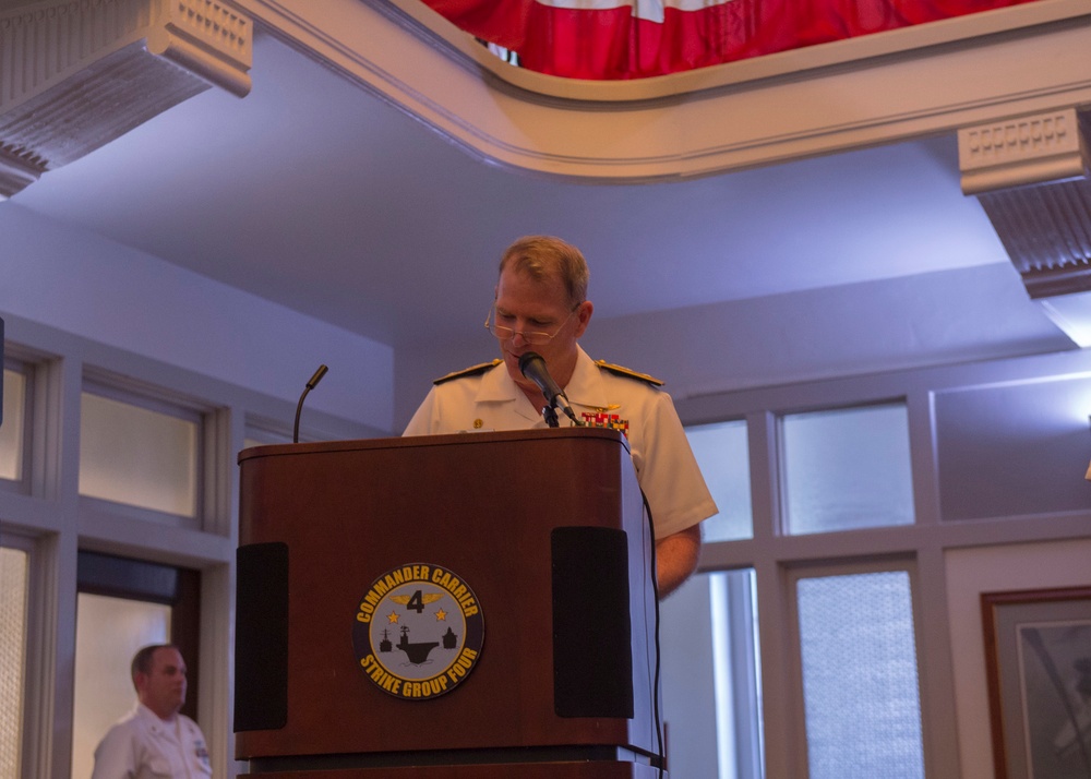 Carrier Strike Group (CSG) 4 Change of Command Ceremony