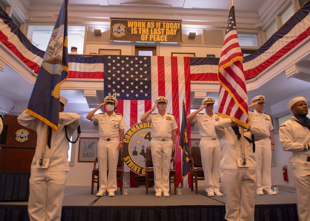 Carrier Strike Group (CSG) 4 Change of Command Ceremony