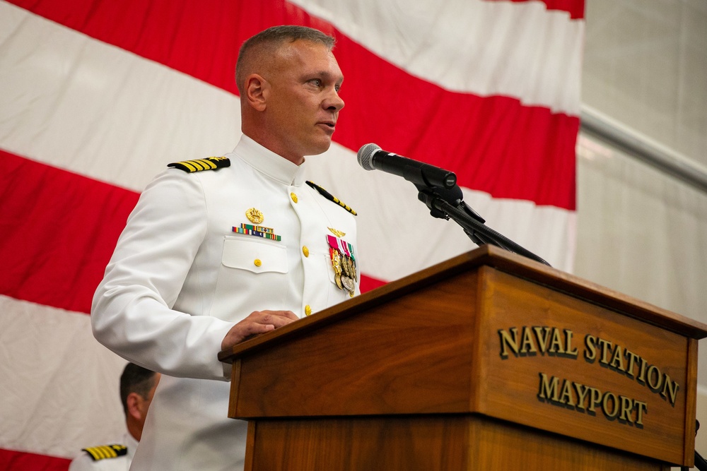 Naval Station Mayport Hold Change of Command Ceremony