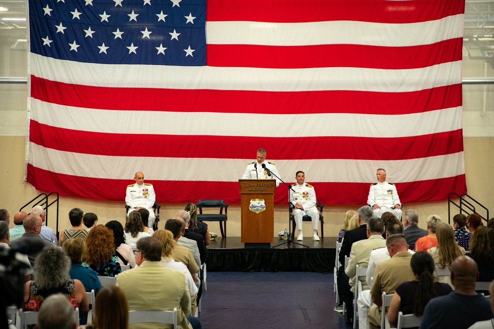 Naval Station Mayport Hold Change of Command Ceremony