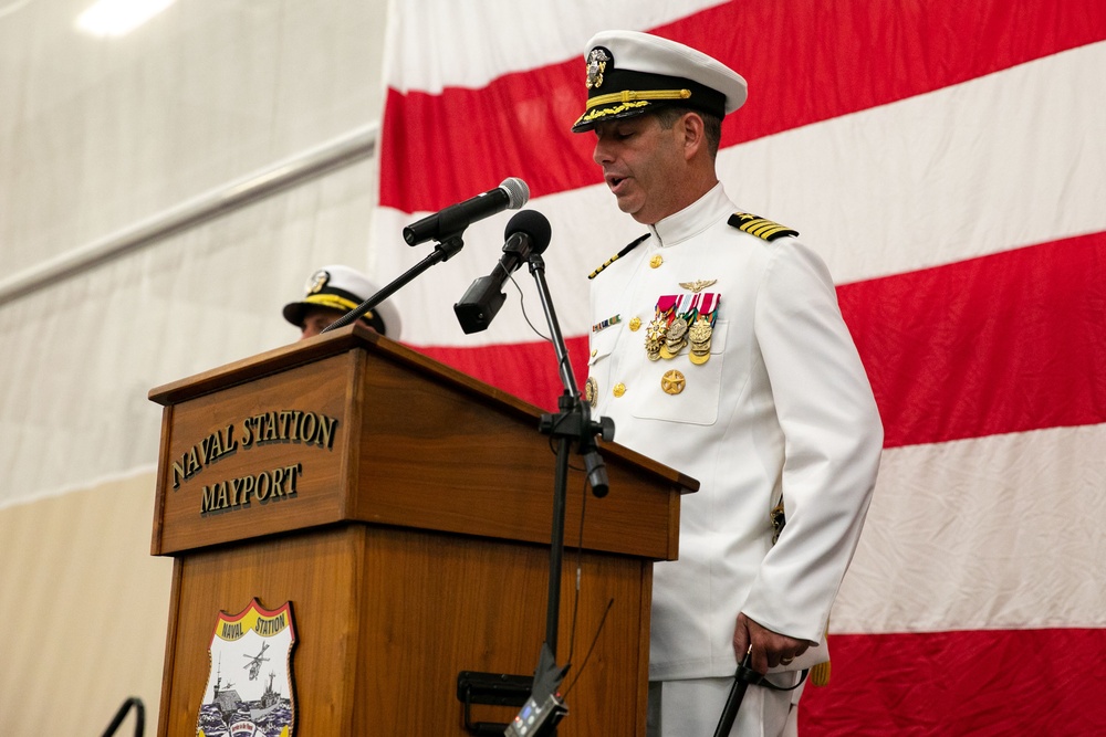 Naval Station Mayport Hold Change of Command Ceremony