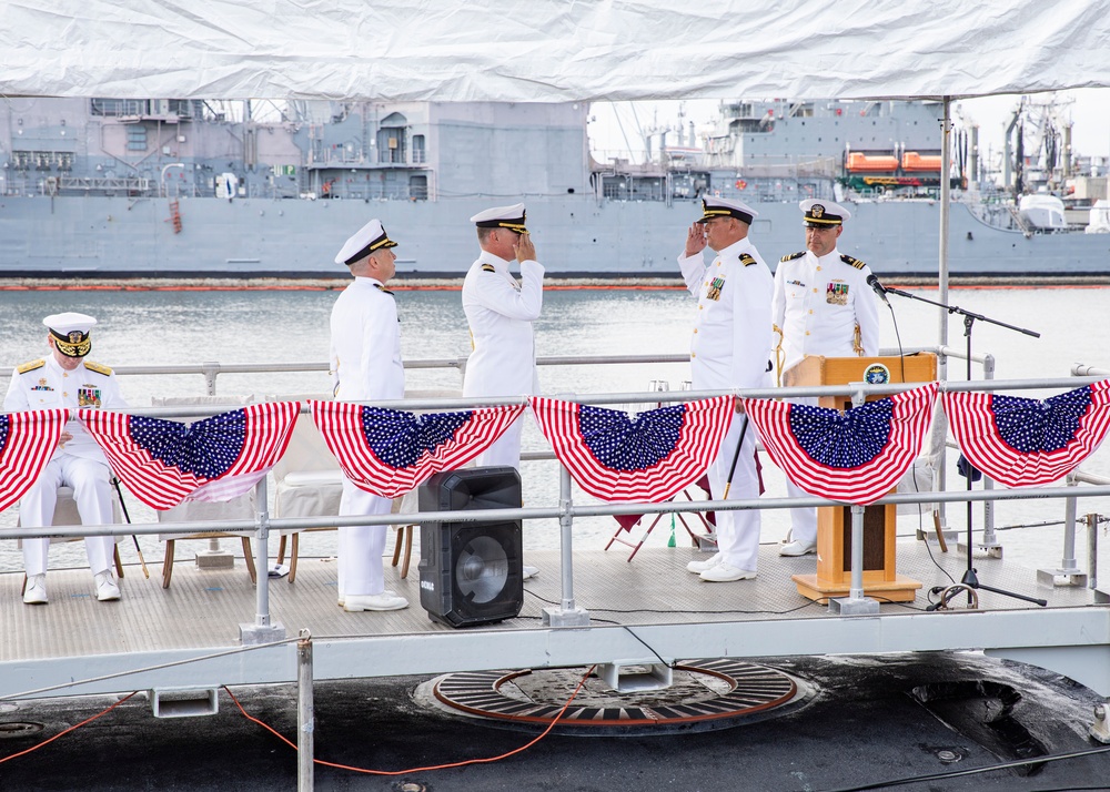 USS Washington Holds Change of Command