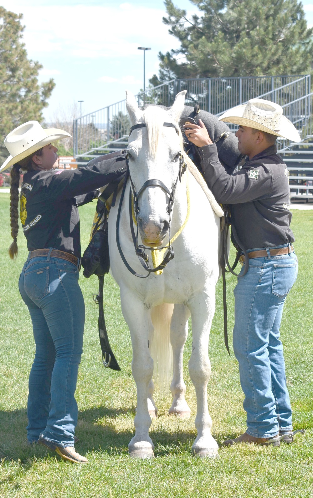 Sergeant major retires his saddle