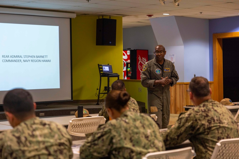 Commander, Navy Region Hawaii Addresses Sailors at Aloha Academy