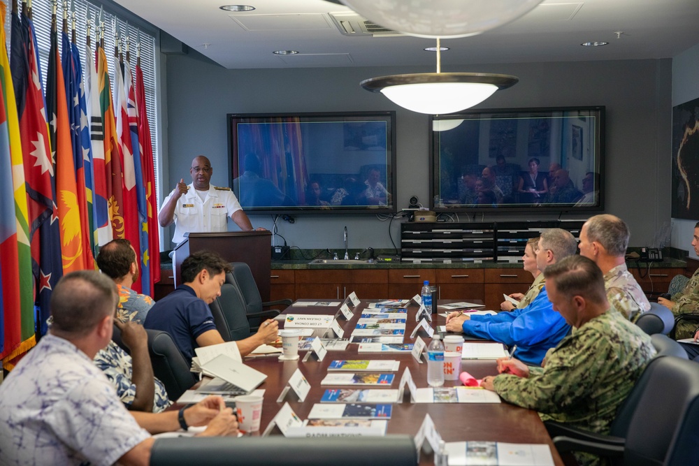 Rear Admiral Watkins Speaks at a Senior Staff Command Forum