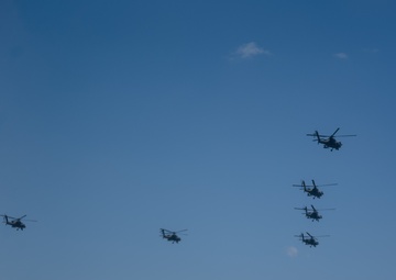 3-6 ACS flies their AH-64D's to port
