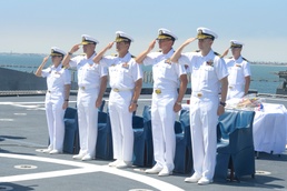 USS Mobile (LCS 26) Blue Crew Holds Change of Command Ceremony
