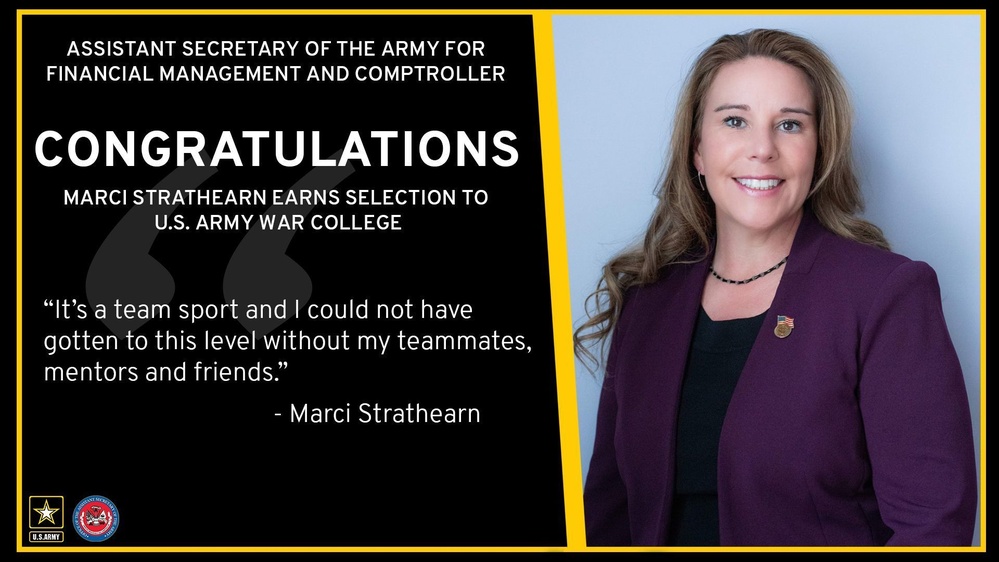 Women in Army Finance: Marci Strathearn earns selection to U.S. Army War College